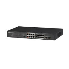16-портовый PoE Коммутатор Dahua - DH-PFS3117-16ET-135