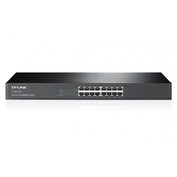 16-портовый монтируемый коммутатор TP-Link TL-SF1016