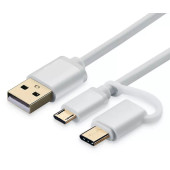 Кабель USB Xiaomi 2 in 1 Micro USB Type-C Cable
