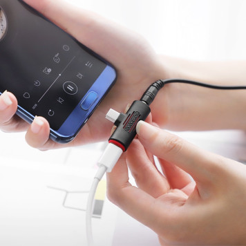  Аудиоконвертер USB-C в USB-C и разъем 3,5 мм BV8 bv8-2-in-1usb-3