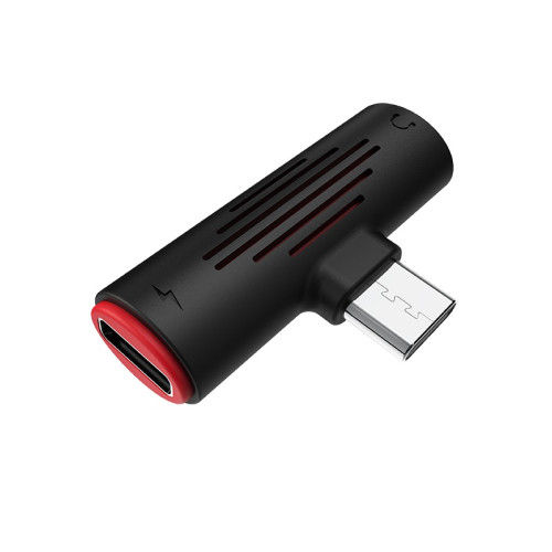  Аудиоконвертер USB-C в USB-C и разъем 3,5 мм BV8 bv8-2-in-1usb