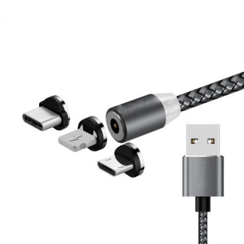 Магнитный кабель 3 В 1 TYPE-C MAGNETIC CABLE 360-2