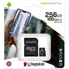 КАРТА ПАМЯТИ KINGSTON 256G MICSD SELECT PLS 100R 