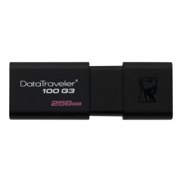  Карта памяти  Kingston DT100G3/256GB-N - 256GB USB 3.0  DT100G3/256GB-N-1