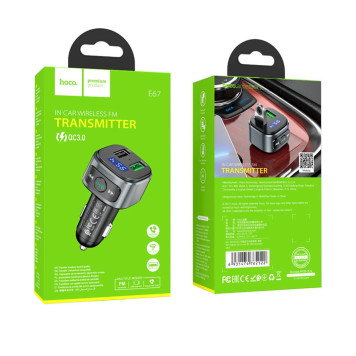 Avtomobil üçün FM transmitter Hoco E67 Black-1