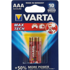 Батарейка Varta Max Tech 4703 LR03 AAA 1.5 V, 2 шт 