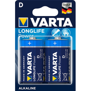 Батарейка Varta Longlife Power D BLI, 2 шт