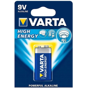 Батарейка Varta 6LR61 High Energy 4922 9V, 1 шт