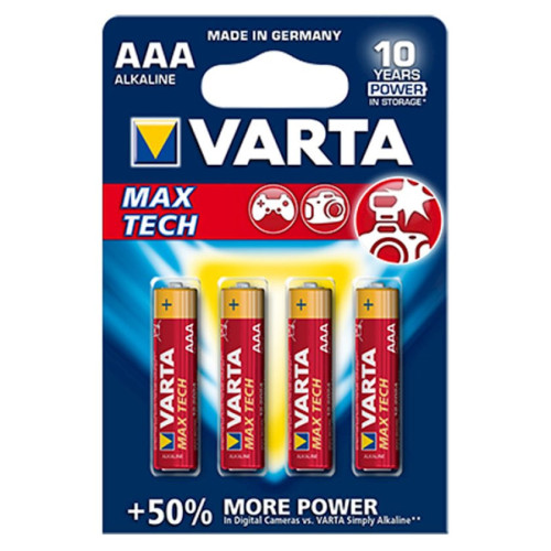 Batareya Varta Max Tech 4703 LR03 AAA, 4 əd