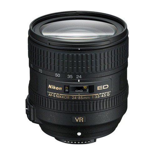 Obyektiv Nikon AF-S Nikkor 24-85 mm f/3.5-4.5G ED VR, Qara