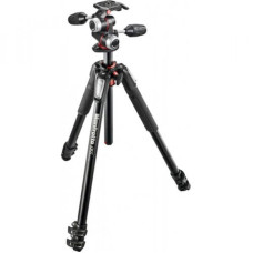 Штатив Manfrotto 055 ALU 3-S KIT 3W HEAD Чёрный