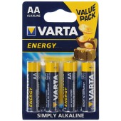 Batareya Varta Energy LR6 AA, 1.5 V, 4 əd Batareya Varta Energy LR6 AA, 1.5 V, 4 əd