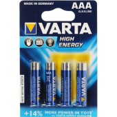 Batareya Varta High Energy, AAA 1.5 V, 4 əd Batareya Varta High Energy, AAA 1.5 V, 4 əd